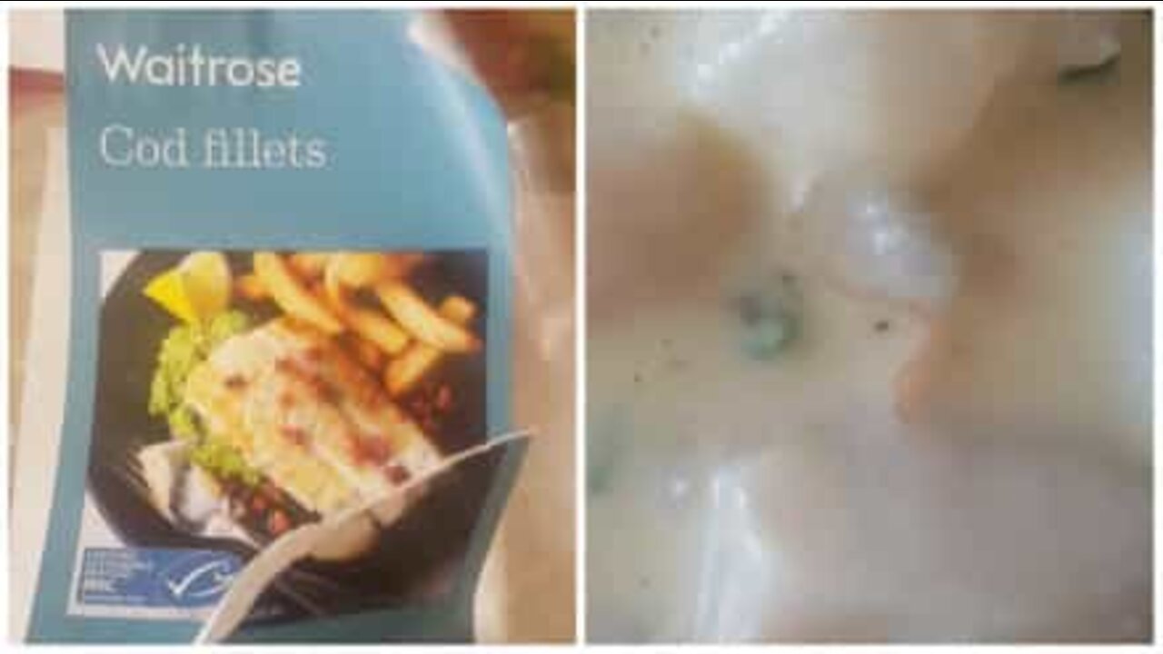 Mulher encontra um verme no seu peixe