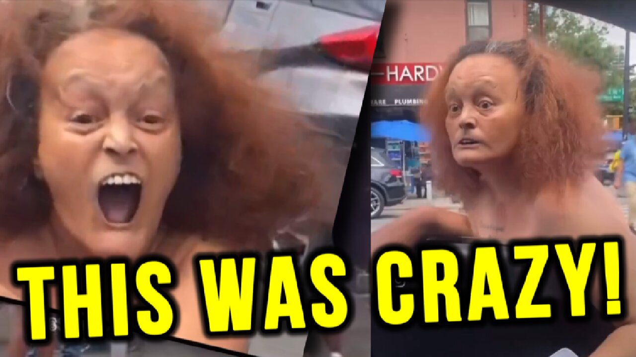 Crazy Lady goes wild in Blue City!