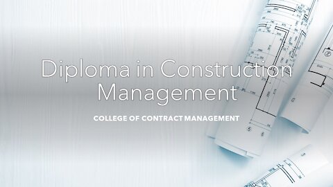 Diploma in Construction Management