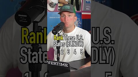 Rank These States Blindly!! United States! #shorts #states #rankings #blind #boston #usa