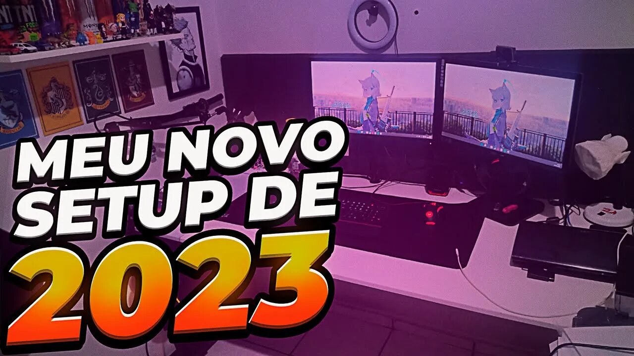 MEU NOVO SETUP DE 2023 + ORGANIZANDO O SETUP