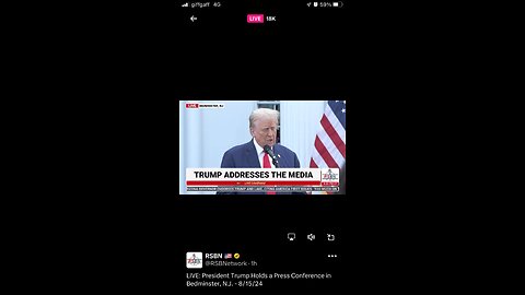 Trump Conference now : Bedminster NJ 15/08/2024 part 1