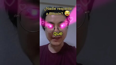 ¿Nadie respalda a #Bitcoin? 😂 #criptomonedas