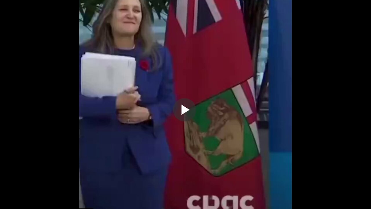 Is Chrystia Freeland, deputy PM of Canada and WEF Board of Trustees member, on drugs?