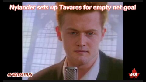 Toronto Maple Leafs Nylander sets up Tavares for empty net goal shooting stars meme