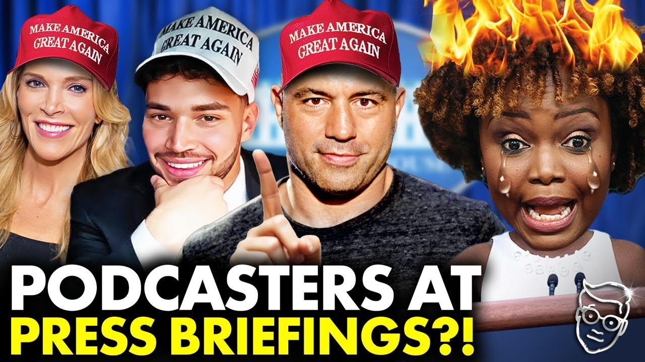 Trump White House Invites Joe Rogan, Streamers, Podcasters to Press Briefings, CNN BANNED?!