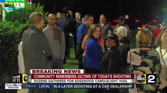 Prayer vigil held for victims of Edgewood shooting