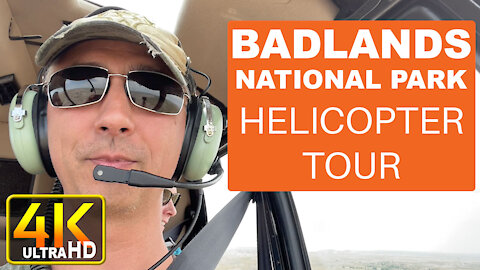 Complete Badlands National Park South Dakota Helicopter Ride (4k UHD)