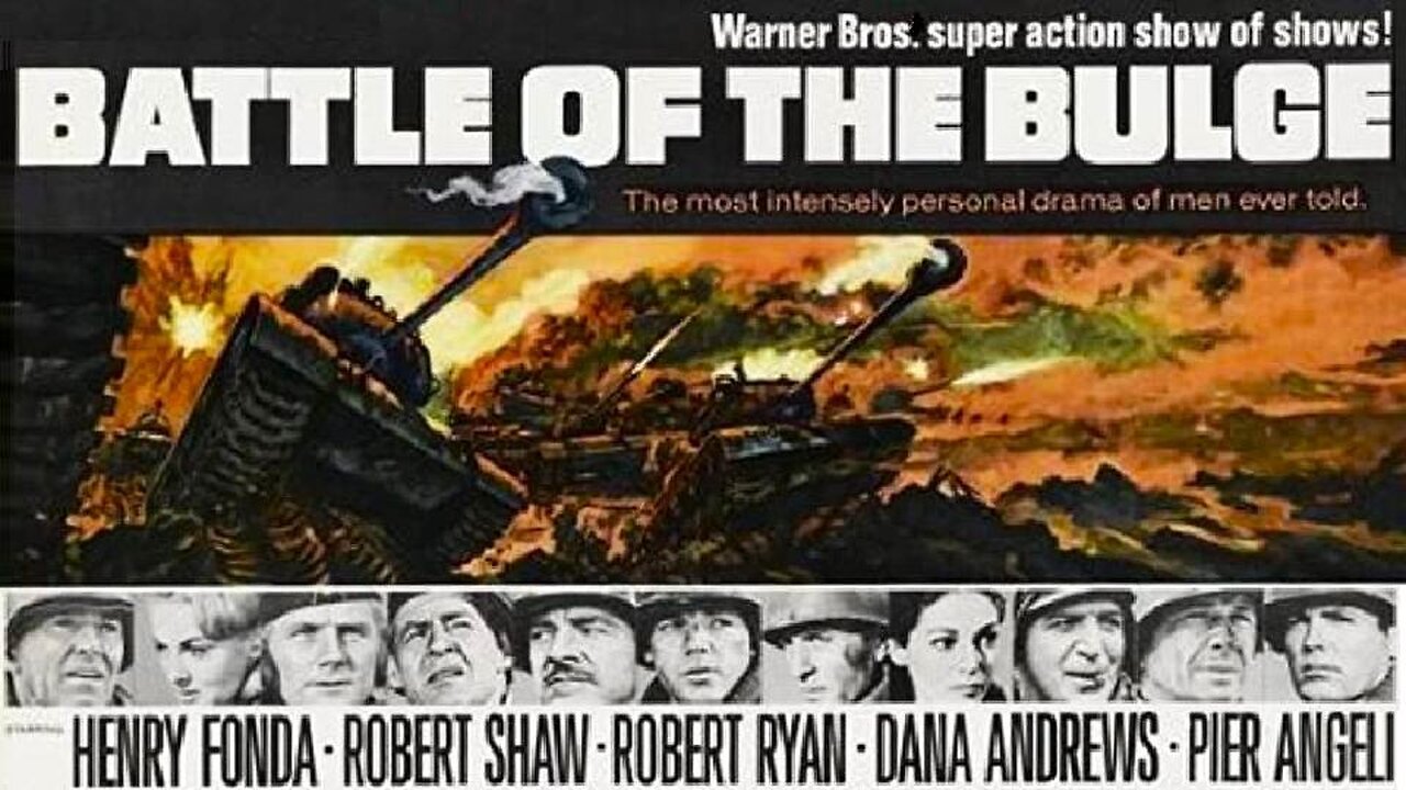 BATTLE OF THE BULGE 1965 Henry Fonda, Robert Ryan & Robert Shaw FULL MOVIE HD & W/S