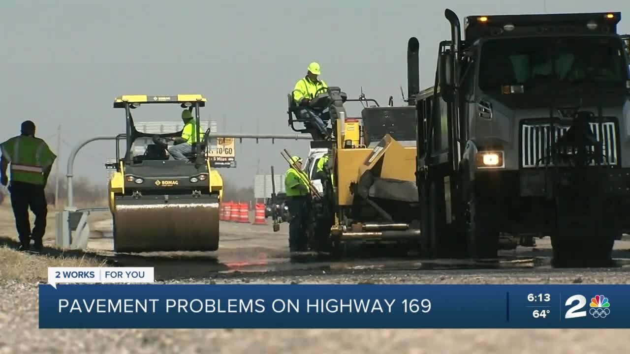 ODOT addresses pavement issues on Highway 169