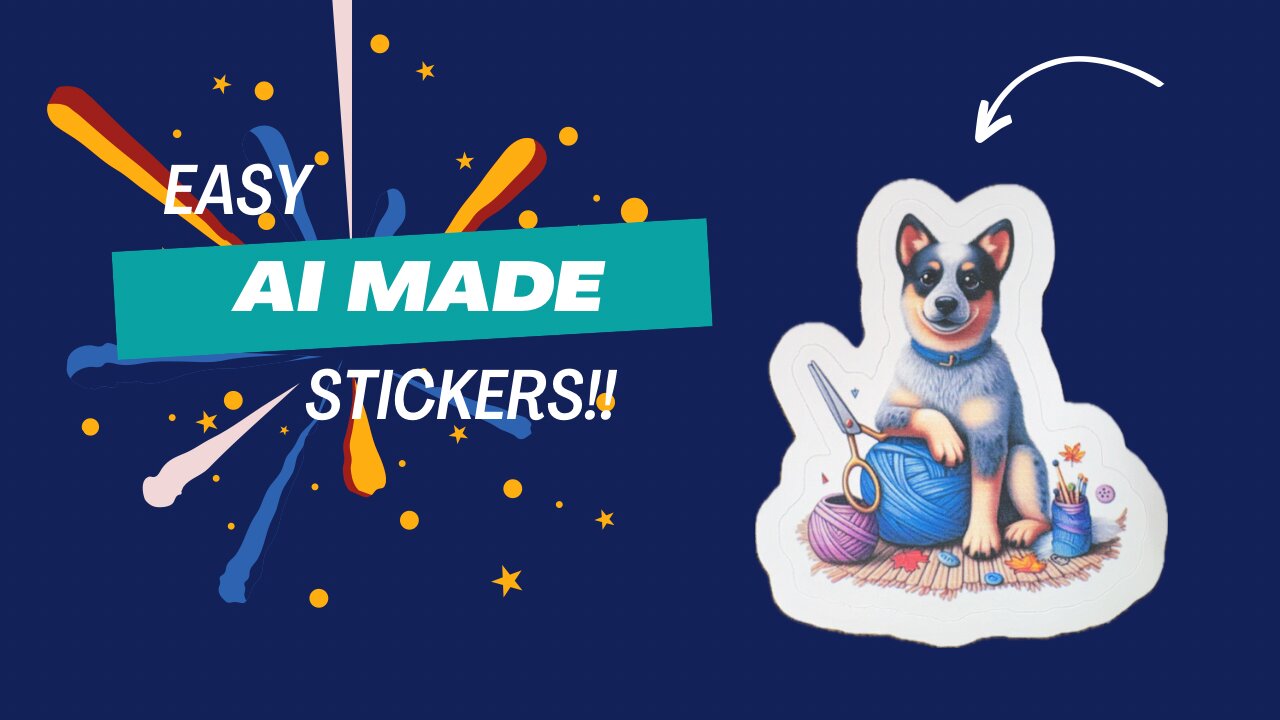 How to use AI to make your own stickers(and Cricut's new sticker feature)