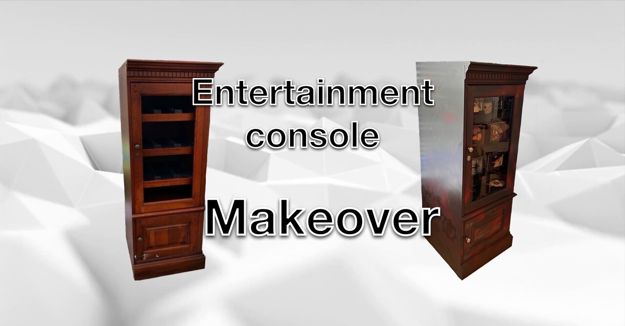 ENTERTAINMENT CONSOLE MAKEOVER/ FURNITURE RESTORATION