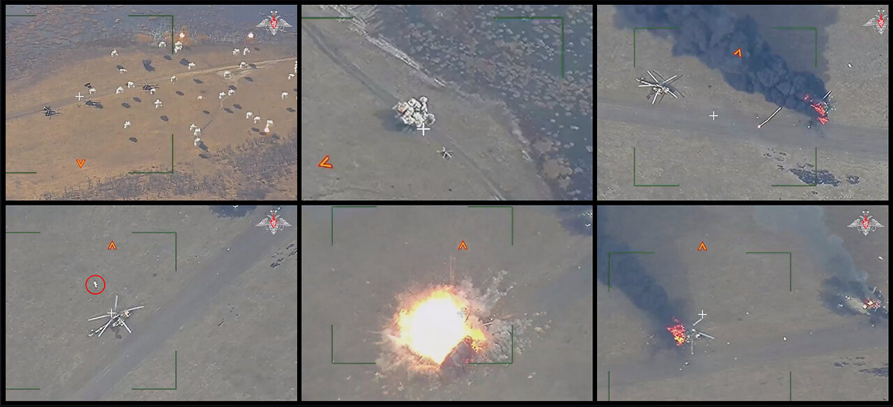 Russian guided missiles strike destroys two Ukrainian helicopters