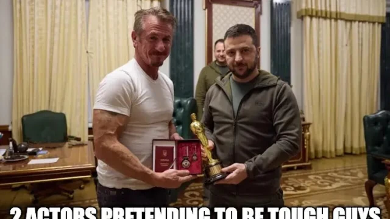 Clown Show: Sean Penn Gives Zelensky His Oscar Until Ukraine ‘Wins’