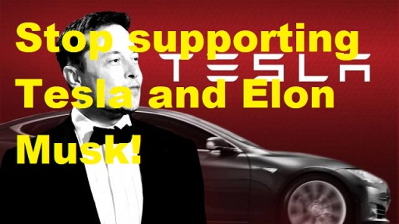 Stop supporting Tesla and Elon Musk!