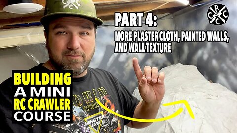 Building a New Indoor Crawler Course Part 4: More Plaster Cloth, Painted Walls, and Wall Texture