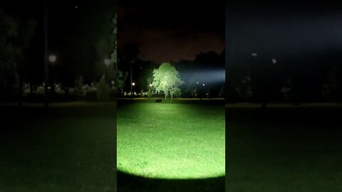 Imalent MR90 Flashlight: SBT90.2 Beam shot in dark park!