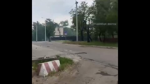 The streets of Severodonetsk during active hostilities