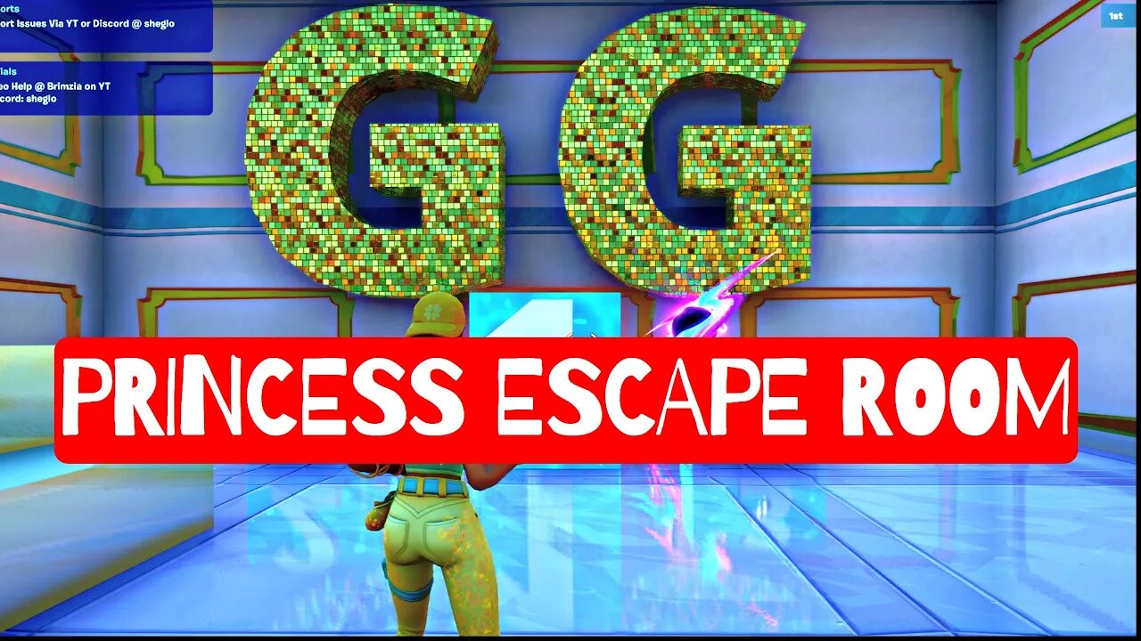 Fortnite Princess Escape Room Solution UPDATE! by SHEGO Code:0752-5058-6728