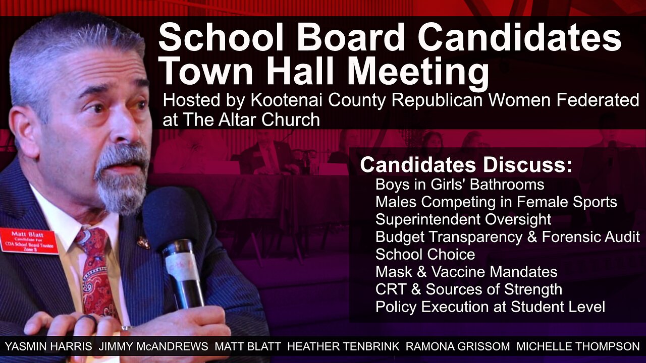 KCRWF Presents: The School Board Candidates Town Hall Meeting