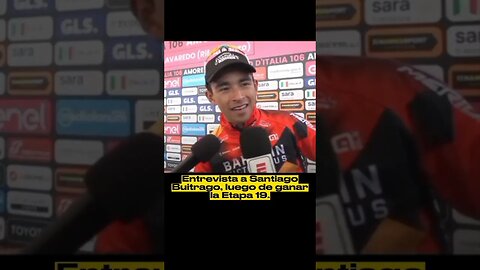 Entrevista al colombiano Santiago Buitrago.