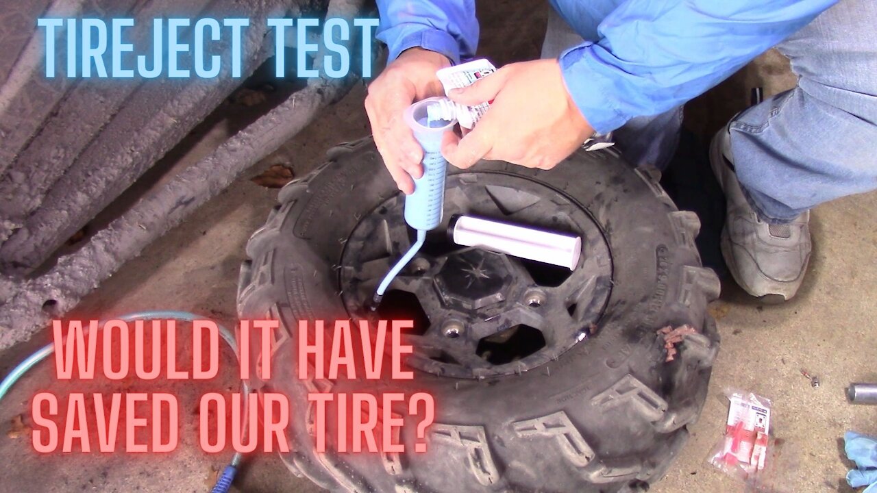 Tireject - extreme tire damage test, rzr 900 polaris