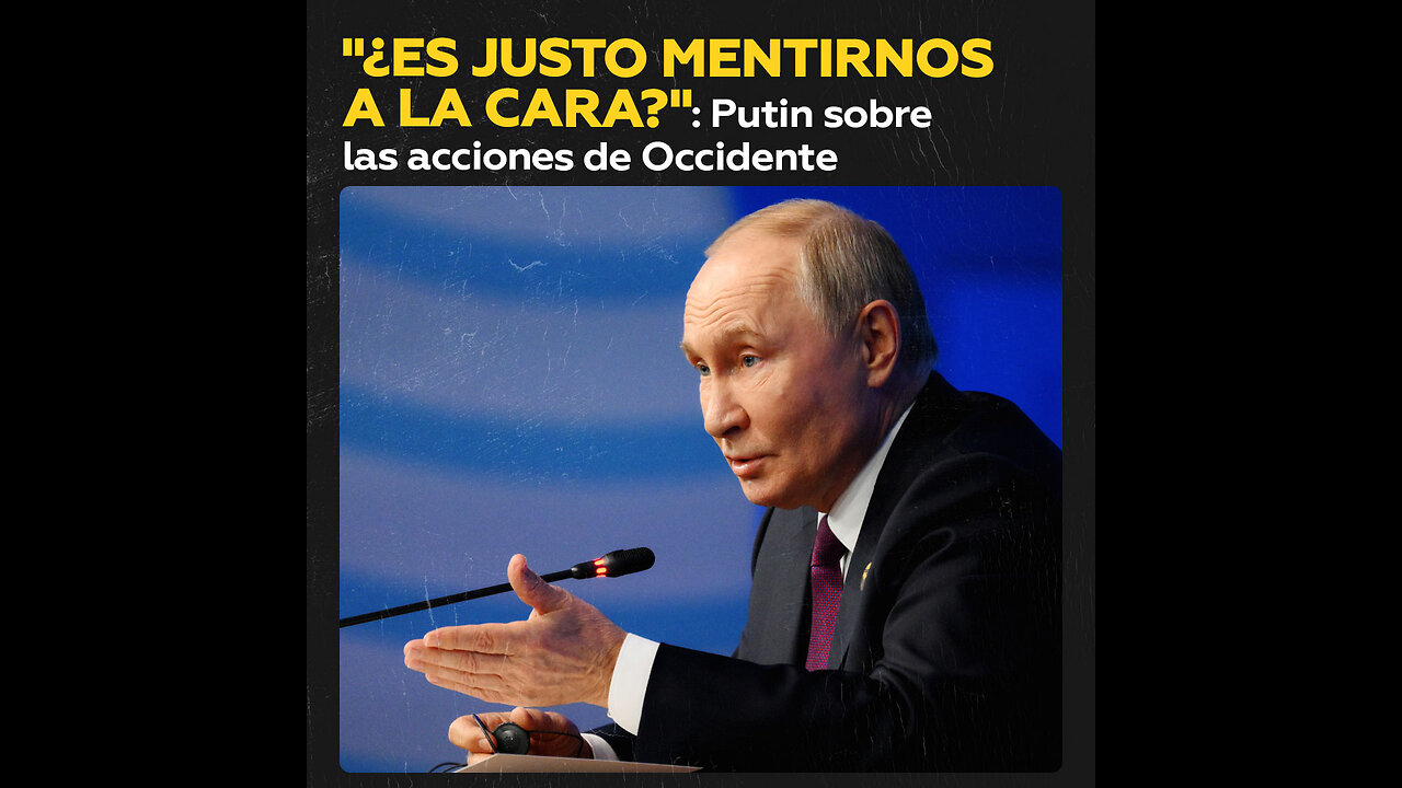 Putin a un periodista de la BBC: “¿Es justo mentirnos en la cara?”