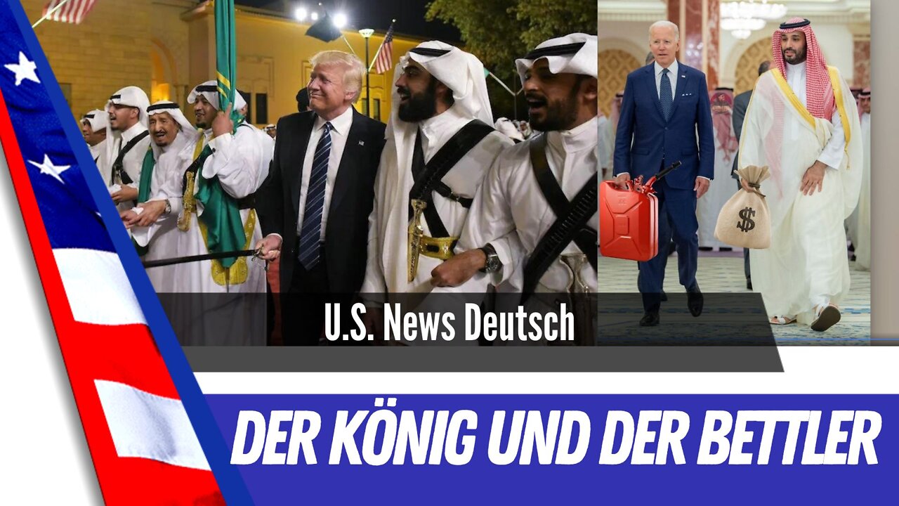 König Trump und Bettler Biden.