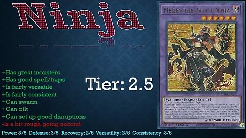 Yugioh Tier Analysis: Ninjas and Shiranuis