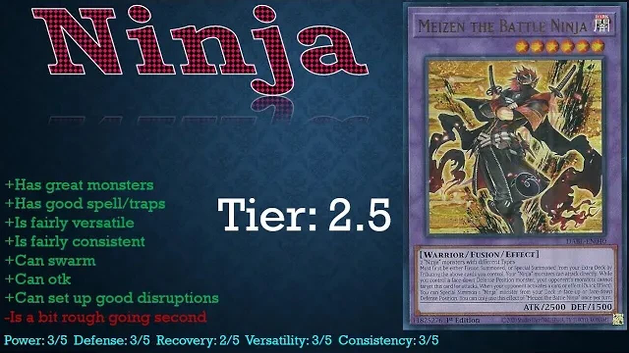 Yugioh Tier Analysis: Ninjas and Shiranuis