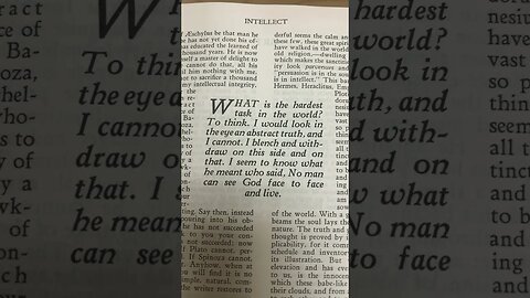 Ralph Waldo Emerson on Intellect