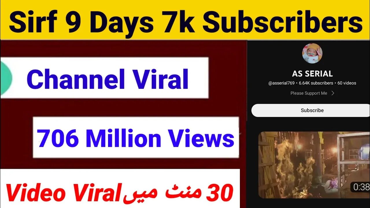 Sirf 9 Days Ma 7k Subscribers And Milions Of Views & Lakho Ma Earning ||