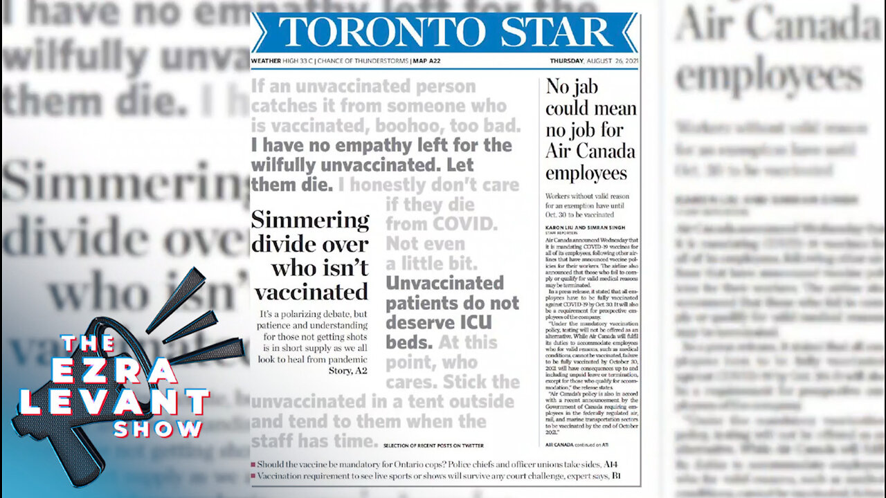 ‘Let them die’: Toronto Star complains of ‘vicious online attacks’ after taking aim at unvaccinated