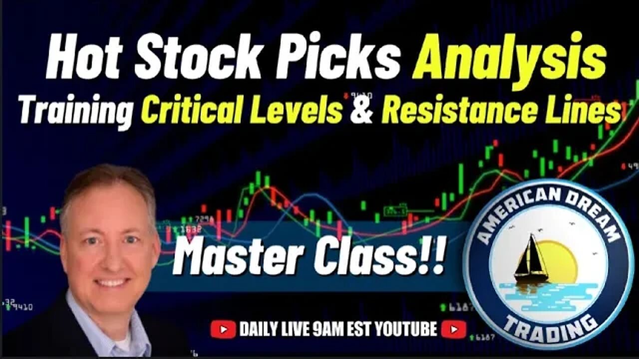 Hot Stock Picks Analysis - Master Class In Critical Levels & Resistance Lines Training