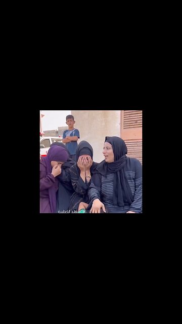 Palestinian Women Pretend To Cry In Propaganda Video Claiming They've Lost A Loved One In Air Strike