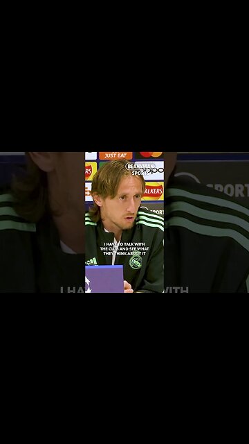 'I want to deserve a new contract! Not getting it as a gift!' | Luka Modric