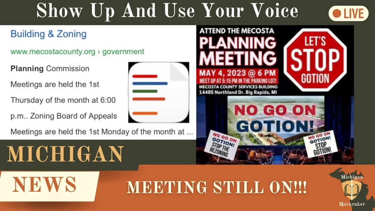 No Gotion: May 4th Mecosta County Planning Commission Still Meeting!