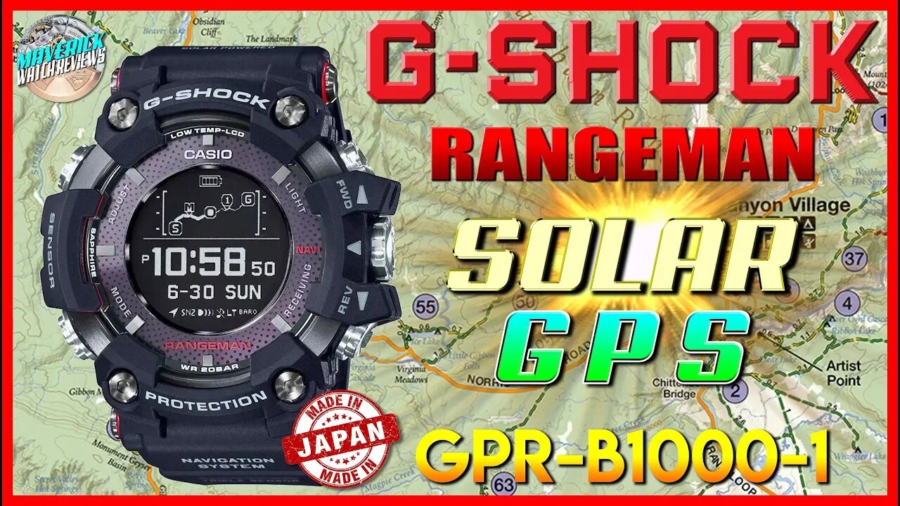 G-Zilla! | G-Shock Rangeman Solar GPS 200m Quartz GPR-B1000-1 Unbox & Review