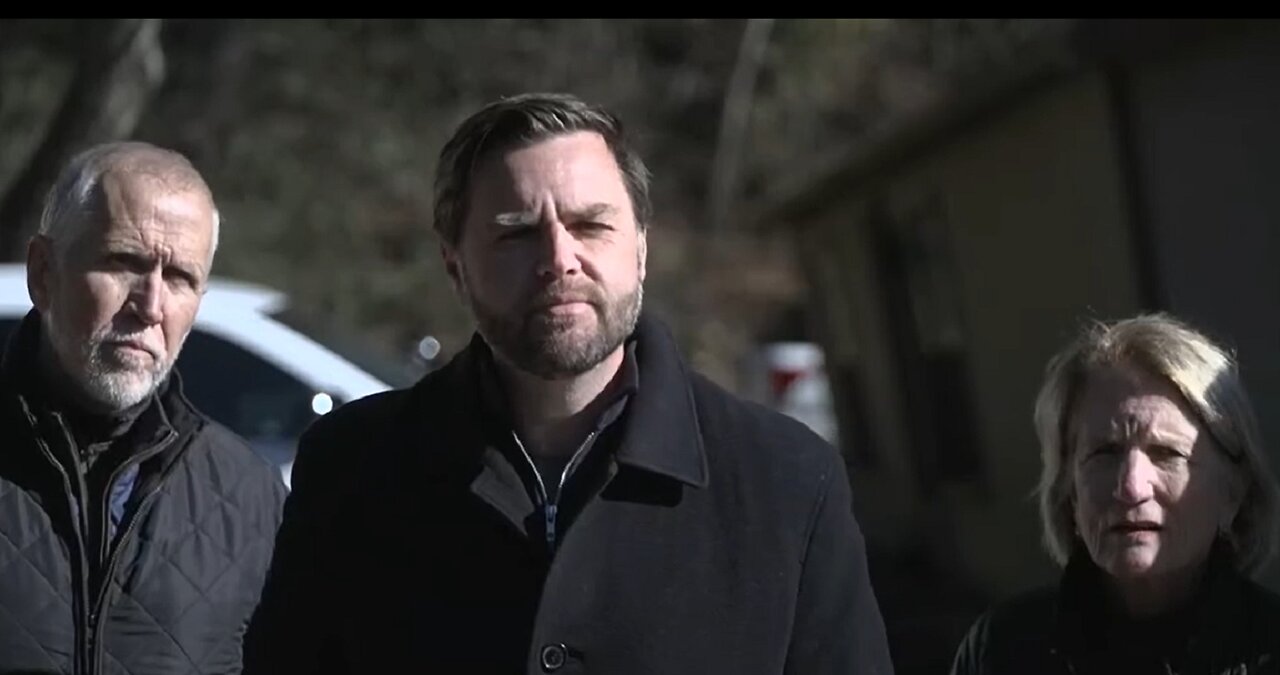 Vice President-JD Vance Speaks To Reporters in Fairview, NC