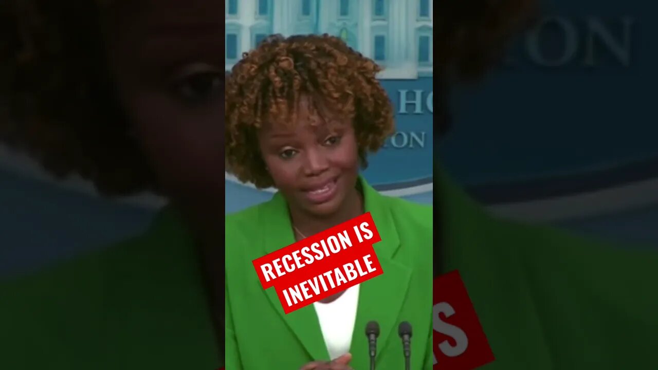 REPORTER: We in a recession yo