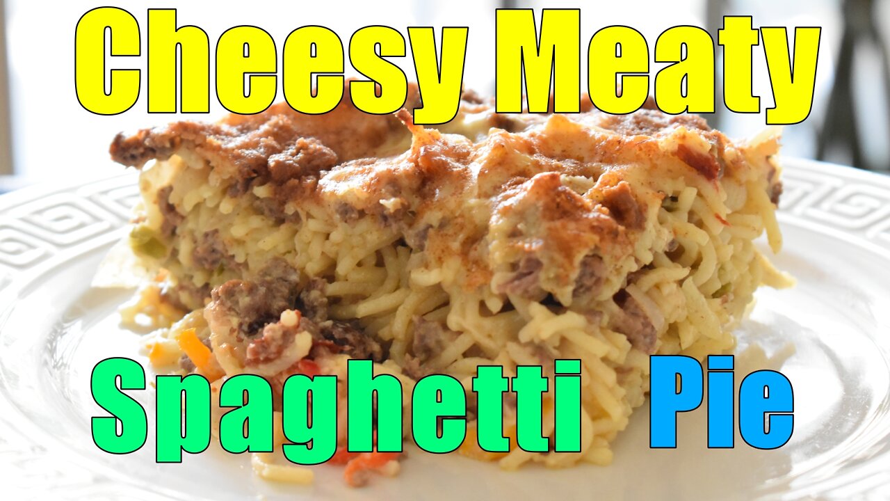 Cheesy Meaty - Spaghetti Pie