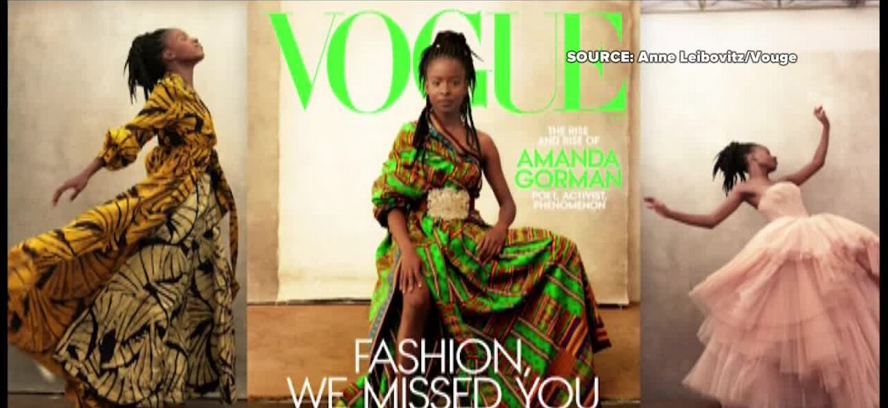 Amanda Gorman featured on cover of Vogue