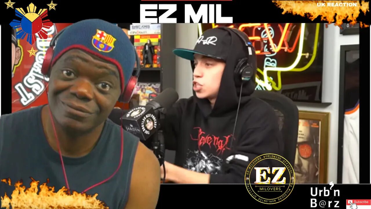 🇵🇠Urb'n Barz reacts to Ez Mil Freestyle on The Bootleg Kev Podcast! 🇵🇠| UK Reaction