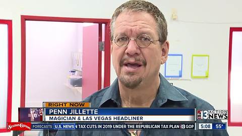 Penn Jillette donates blood in Las Vegas