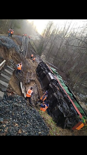 Dozens of people reported as injured following a train derailment in the Komi Republic of Russia.