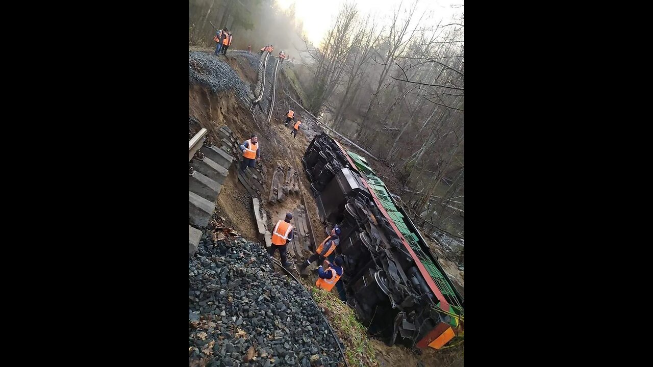 Dozens of people reported as injured following a train derailment in the Komi Republic of Russia.