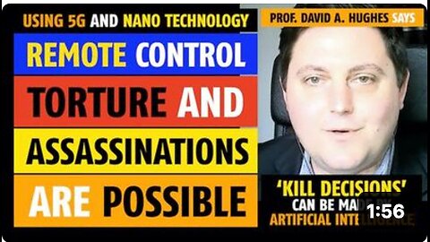 Using 5G and nano technology, remote control torture & assassinations are possible, David A. Hughes