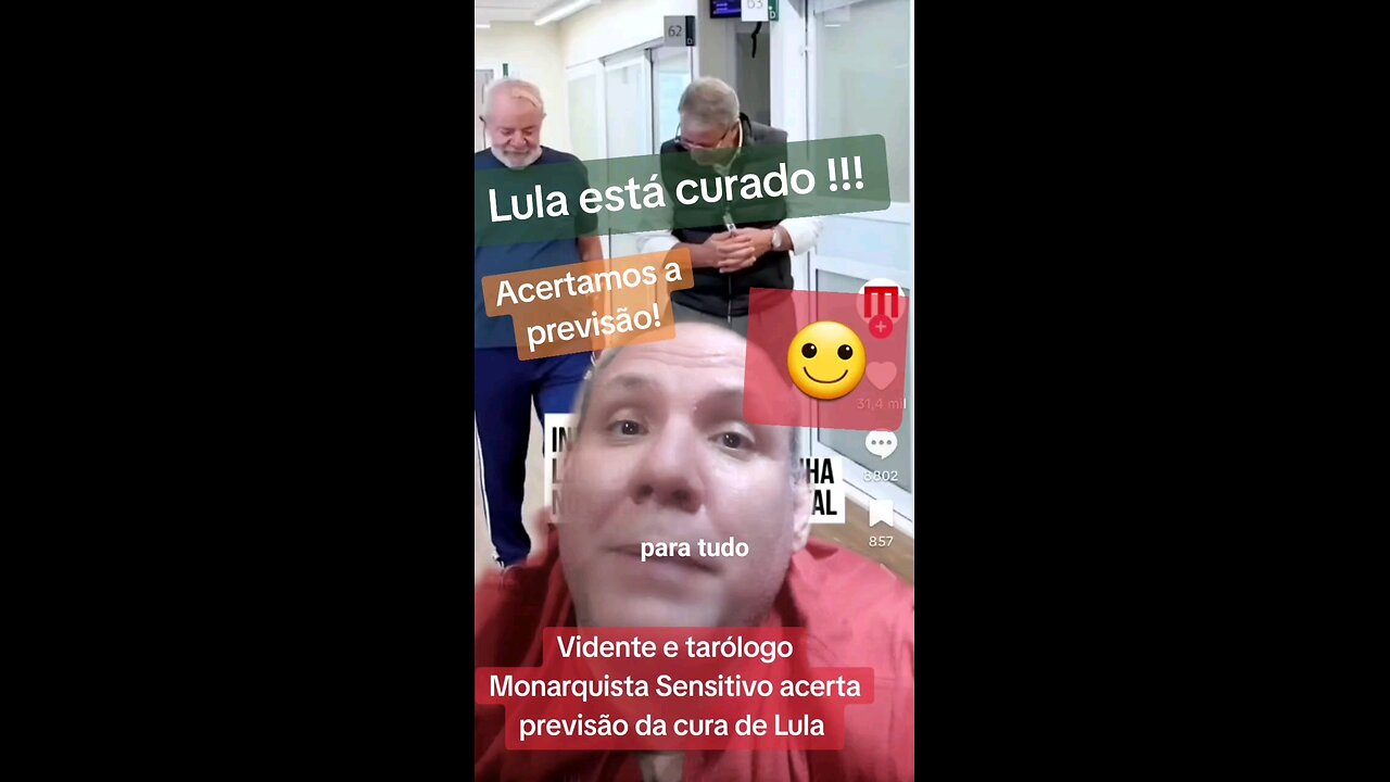 Vidente e tarólogo Monarquista Sensitivo acerta a previsão de cura do Lula