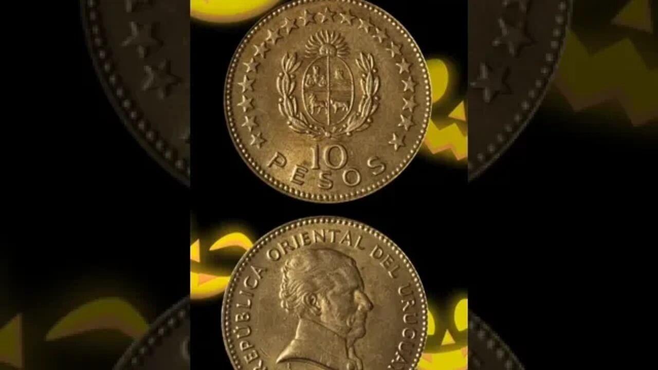 Uruguay 10 Pesos 1965.#shorts #coinnotesz