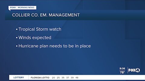 Collier County Emergency Management monitoring Tropical Storm Elsa